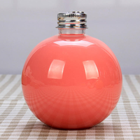 Bouteille sphérique en plastique PET de qualité alimentaire pour décoration de Noël, 50 ml, 100 ml, 250 ml, pour jus, lait, thé, à suspendre, anti-fuite