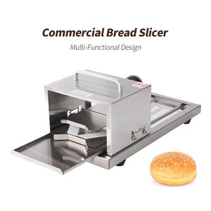 Cortadora de Pan Manual Comercial Hecha de Acero Inoxidable de Grado Alimenticio para Bagels, Hamburguesas, Panadería y Cocina Profesional - Product Image 2