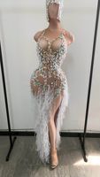 Vestido longo de baile, vestido longo sem mangas com cristal, para dança, traje de festa de aniversário