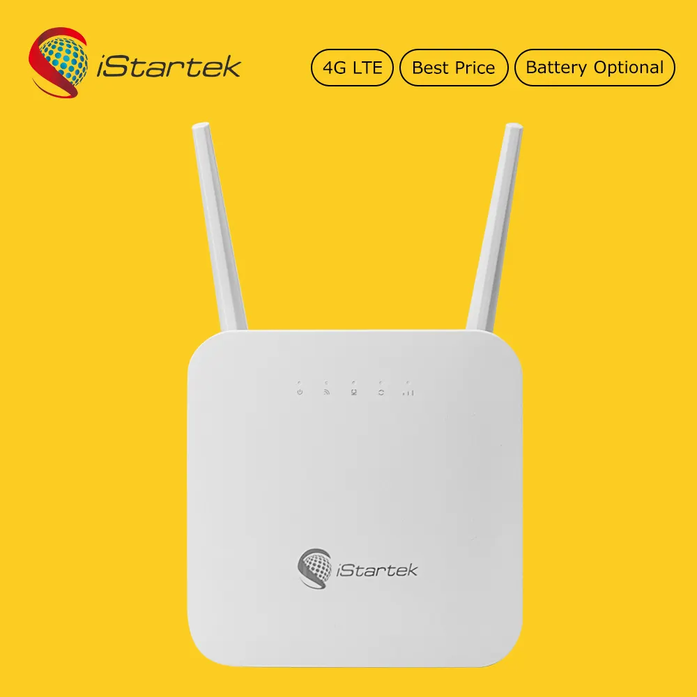 IStartek 브랜드 고양이 6 300 mbps 50m 와이파이 범위 무선 3g rj45 4g voip 라우터 sim 카드 슬롯 lan