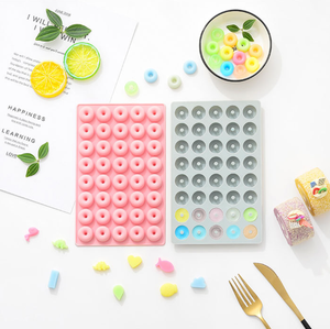 Moldes de goma de silicona con forma de dibujos animados creativos, Mini molde antiadherente para hornear para Chocolate, caramelo duro, dulce, gelatina, Fondant - Product Image 3