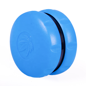 Hot sale hamburger shape 60 mm pocket <b>plastics</b> custom logo portable spinner herb <b>grinder</b> - Product Image 1