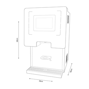 Micro tươi điện tử 80lt thép không gỉ over-chìm nước mát với màn hình hiển thị và portioner-3 cách - Product Image 2