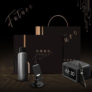 Customizable Luxury 2-in-1 316 Stainless Steel Insulated Cup+Bluetooth Speaker+phone Holder+pen High-end Electronic Gift <b>Set</b> - Product Image 1
