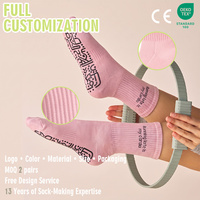 Chaussettes de Pilates BiLu pour femmes, antidérapantes, respirantes, pour yoga, barre et fitness, avec logo personnalisé, marque privée, vente en gros