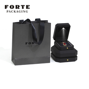 FORTE Jewelry <b>Gift</b> Set Ear Ring Plastic <b>Large</b> square Jewellery Packaging <b>Boxes</b> for Pendant Ring - Product Image 2