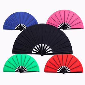 Abanicos de Mano Chinos Personalizados con Logotipo, Abanico Grande de 10 Pulgadas, Abanicos Plegables Portátiles de Plástico para Bailar - Product Image 1