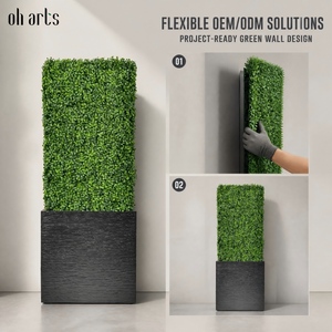 OH ARTS Jardin vertical artificiel multi-couches, mur végétal 3D tropical, panneaux muraux à feuillage mixte inaltérable pour la maison et le jardin - Product Image 4