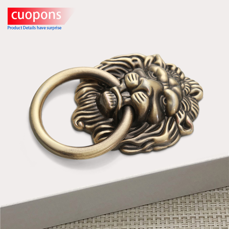 Мебельная мебель toco, кухонный шкаф, античный цвет, голова льва, дизайн, форма, выдвижной ящик, кольцо, ручка, выдвижная ручка, античный