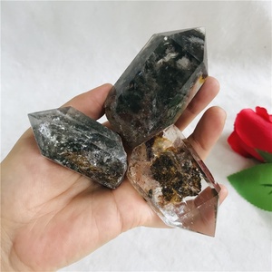 Tháp Pha Lê Thạch Anh Chữa Bệnh Hiếm Có Đá Tự Nhiên Bán Chạy Màu Xanh Lá Cây Điểm Ma Cho Phong Thủy - Product Image 4