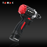 Tournevis multifonction sans fil TOMAC Pro 16V Li-ion Brushless 180 Nm avec embouts hexagonaux 1/4'' et 1/2'' et éclairage sans ombre, certifié CE