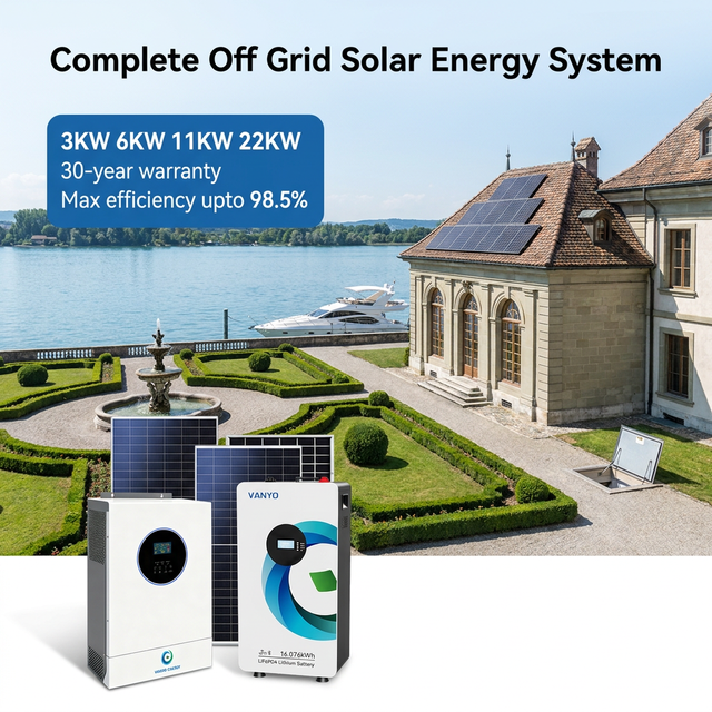 Complete 22kw Solar System 3kw 11kw 6kw Solar Energy System Hot-selling 20kw off Grid for Home Use