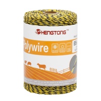 Alambre de 2 mm para Cercas Eléctricas de Aves de Corral y Ganado, Polialambre para Cercas Eléctricas, Alambre para Cercas Agrícolas, Alambre Eléctrico para Cercas, Alambres Eléctricos para Pastoreo