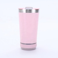 Tumbler Stainless Steel 30oz Berkualitas Tinggi dengan Speaker Musik Nirkabel, Dinding Ganda Berinsulasi, Lapisan Powder Coating, Bodi Logam Vakum, Set Hadiah