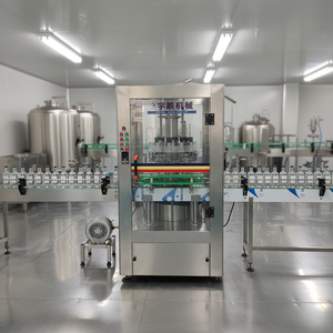 Máquina Llenadora y Embotelladora de Botellas de Vidrio/PET para Bebidas como Vodka/Whisky, de 12 Cabezales, Totalmente Automática, Tipo Rotatorio, con Presión Negativa - Product Image 1
