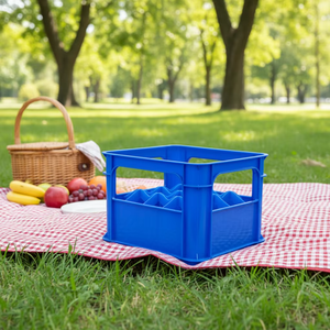 SHUNMEI Duurzame, op maat gemaakte kleuren, mesh-stijl, stapelbare, geventileerde houder voor wijn/sap/bierflessen - Product Image 6