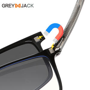 แว่นกันแดดแม่เหล็กเกรย์แจ็ค TR90 แบบเต็มกรอบป้องกันรังสียูวีโพลาไรซ์ป้องกันแสงสีฟ้าสำหรับทุกเพศน้ำหนักเบาสวมใส่สบาย - Product Image 3