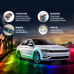 Lampes LED Rock 12 V Blueteeth 4/ 6 / 8 /12 vainas 9W RGB Colorful Waterproof Car Accessories - Product Image 6
