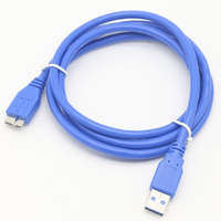 Câble d'extension USB 3.0 AM vers Micro BM haute vitesse avec gaine en PVC pour applications microphone et moniteur, charge rapide et transfert de données