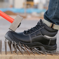 Chaussures de sécurité sans métal, coupe mi-haute, embout composite, semelle intermédiaire en aramide, semelle en PU, doublure en maille respirante, pour l'industrie alimentaire et l'électronique