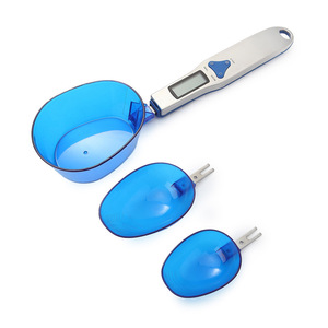 Electronic Measuring Spoon Scale 0.01g LCD Display For Kitchen Ingredient Weighing With Blue Plastic Cups - Product Image 5