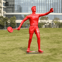 Sculpture de sportive en FRP sur mesure, grande taille, figurine de joueur de basket-ball, athlète en course, statue pour la décoration de la maison, du jardin, du club ou de la salle de sport