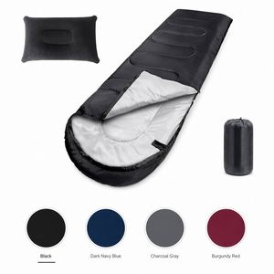 Custom Waterproof Double <b>Sleeping</b> <b>Bag</b> Winter -20 Outdoor Camping Sleep System <b>with</b> <b>Pillow</b> Compression Sack OEM - Product Image 3