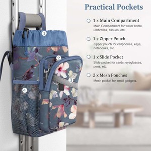 Échantillon gratuit : Sac de transport pour béquilles, pochette de rangement pour canne, accessoires médicaux pour béquilles sous les bras pour jambe cassée - Product Image 4
