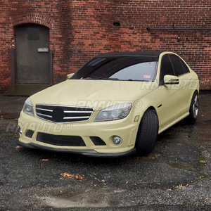 For Mercedes Benz C-Class C63 AMG W204 2007-2010 Body Kit Front Bumper <b>Diffuser</b> Front Bumper Spoiler Protector <b>Car</b> Accessories - Product Image 3