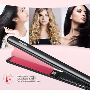 Stock 1 "professionnel Super mince corps extra longues plaques de titane fer à lisser les cheveux fer plat - Product Image 4