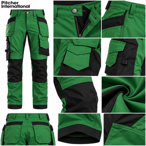 Pantalons réfléchissants en gros avec poches cargo et panneaux haute visibilité pour l'équipement de travail routier - Product Image 6