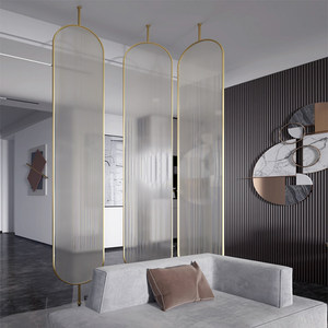 <span class=keywords><strong>Cloison</strong></span> de séparation de style nordique, luxe léger, pour l'entrée/le hall de la maison, verre trempé Longhua, séparateur de pièce, mur, personnalisable - Product Image 5