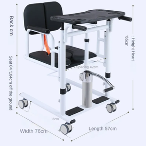 Trasferimento idraulico ascensore sedia paziente sit to stand paziente trasferimento ascensore con scrivania per disabili per wc e <span class=keywords><strong>doccia</strong></span>