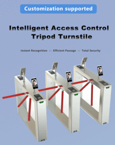 Tourniquet automatique ENBO NBO-G110, barrière pivotante, portillon tourniquet, acier inoxydable 304, reconnaissance faciale, contrôle d'accès par empreinte digitale - Product Image 5