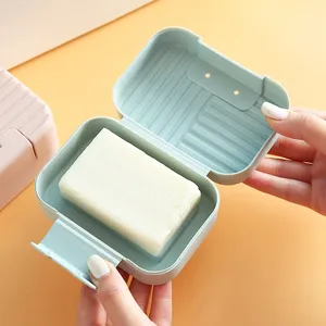 Zenidoo Modern Eco-Friendly Cartoon Pattern <b>Plastic</b> Travel Soap Organizer Case Lid Portable Lock Sealed for Hotel <b>Kitchen</b> Use - Product Image 3