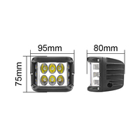 36W zweifarbige Arbeits lampe mit bernstein farbenem, blinkendem Blitz für Offroad-SUV-ATV-UTV-Traktor-LKW-LED-Arbeits licht