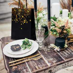 Bolsas de Papel Kraft Bronceadas con Asa para Fiestas, Bodas, Cumpleaños y Celebraciones - Product Image 6