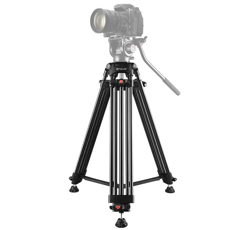 Adjustable Height 62-140cm Professional Heavy Duty Video Camcorder Aluminum Alloy Tripod for DSLR / SLR Camera