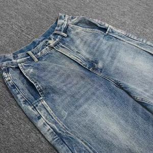 Jeans de mezclilla vintage lavados a medida para mujer, talla grande, nueva moda, casuales, lisos, desgastados, de pierna ancha, al por mayor para mujer - Product Image 4