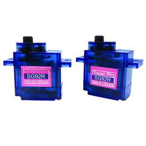 SG92R 9G ไมโครเซอร์โวมอเตอร์รุ่นอัพเกรด 9g เกียร์บังคับเลี้ยวสำหรับรถรุ่น RC หุ่นยนต์ DIY อุปกรณ์เสริม - Product Image 1