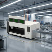 Machine de découpe de tôles métalliques CNC à fibre laser entièrement fermée à plateforme unique 1530 3000W 6000W