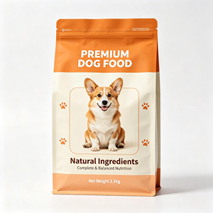 Sac d'emballage pour aliments pour animaux de compagnie imprimé sur mesure, pochette en plastique refermable avec fermeture éclair pour le stockage des friandises pour chiens et chats - Product Image 2