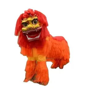 High Quality Northern Style Lion Dance Costume Equipment Custom Logo Bamboo Material Performance Lion Dance Costume