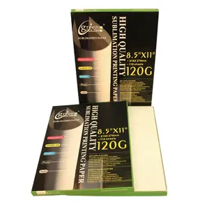 Greencolor di buona qualità 8.5*11 ''120g formato trasferimento di calore sublimazione avvolgimento carta adesiva bianca