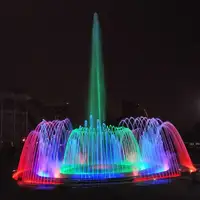 Show Custom Design 3D Dancing Water Fountain Show With Light Pool Musical Fountain
