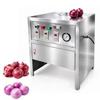 Elektrische uienhuidverwijderaar, commerciële roestvrijstalen uienpelschilmachine voor restaurant- en voedselverwerking