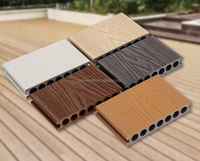 Revêtement de sol moderne en bois composite WPC, étanche, anti-corrosion, à clipser, pour terrasse extérieure, cour, jardin, villa, style traditionnel