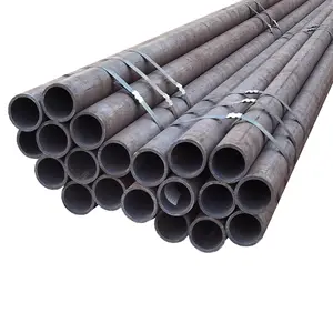 Mild Carbon Steel Seamless Black Pipe API Standard ISO9001 Certified Bending Cutting Processing Services Available 6m 12m