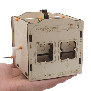 Kit de modelo de mostrador de madera, juguete educativo de montaje manual para el aprendizaje de ciencias, diseño de forma geométrica de 4 a 6 años - Product Image 2