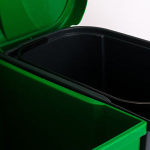 <span class=keywords><strong>Poubelle</strong></span> à <span class=keywords><strong>double</strong></span> compartiment grande capacité, <span class=keywords><strong>poubelle</strong></span> de recyclage pour le tri des déchets en extérieur, <span class=keywords><strong>poubelle</strong></span> à pédale <span class=keywords><strong>60L</strong></span> - Product Image 5